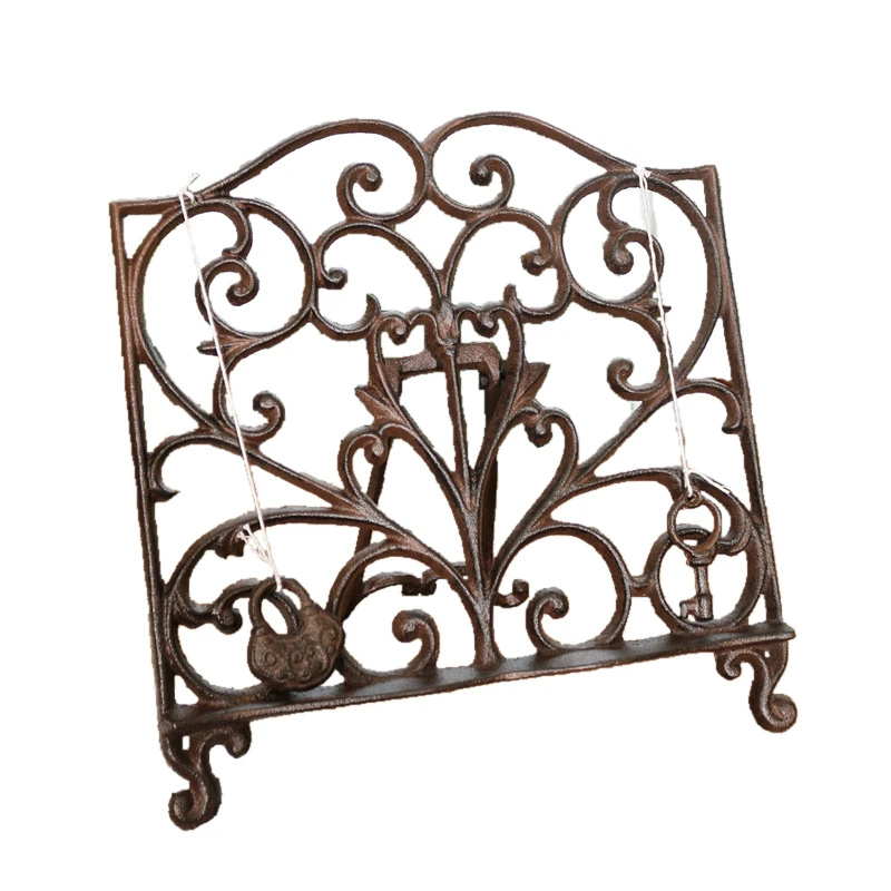 Cast iron cookbook stand