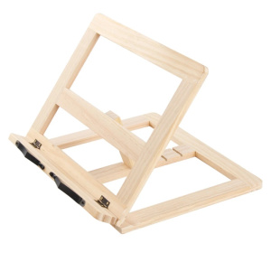 collapsible wooden book stand