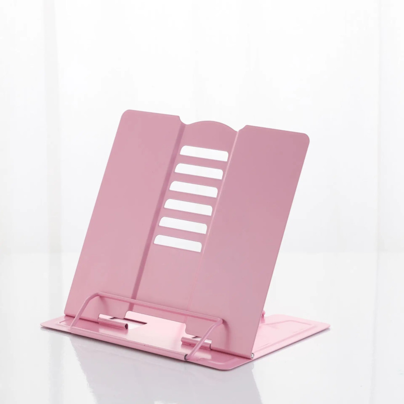 pink cookbook stand