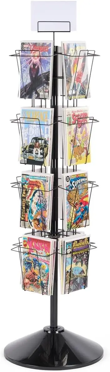 Upright book display stand