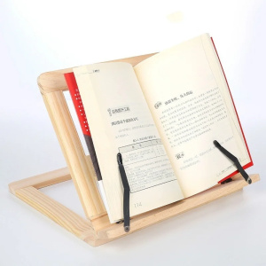 wooden single book display stand